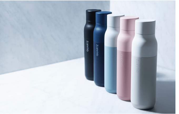 Quartz bottle Farben Material Design