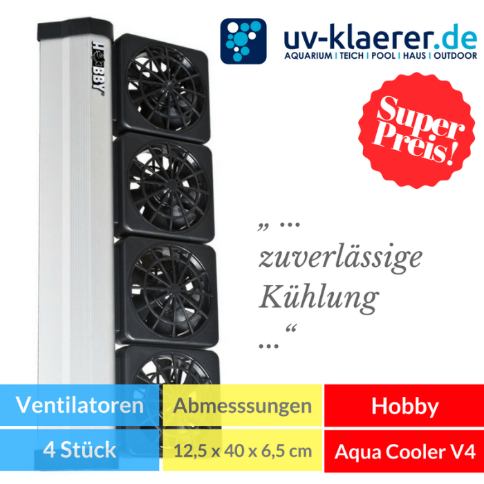 Aquarium-Kühler Hobby Aqua Cooler V4 Meerwasser Süßwasser Kaltwasser