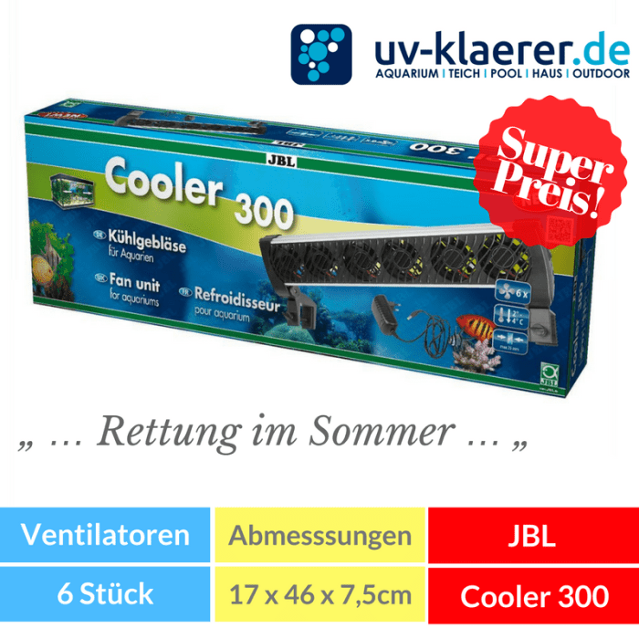 Aquarium-Kühler JBL Cooler 300 Meerwasser Süßwasser Kaltwasser